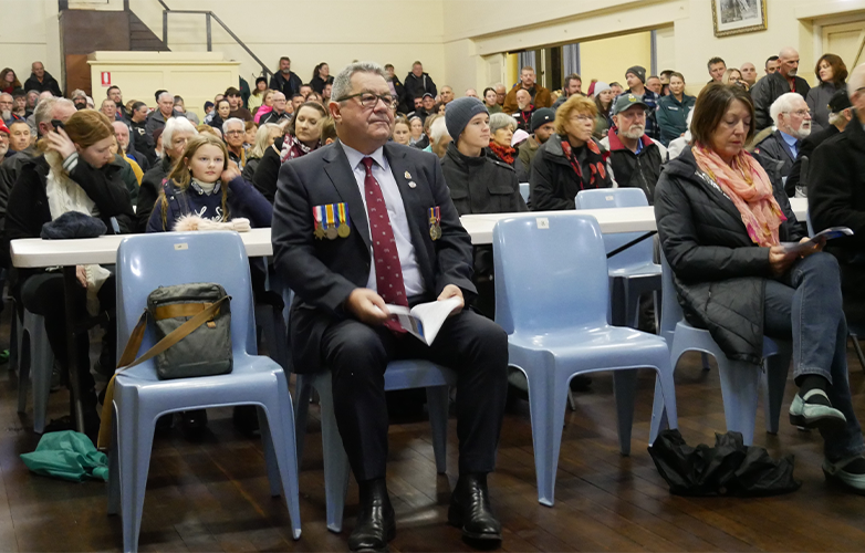 Approximately 400 people attended the ANZAC Day Dawn Service at Harvey Town Hall.