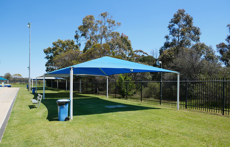 Dr Topham Memorial Swimming Pool - Shaded areas