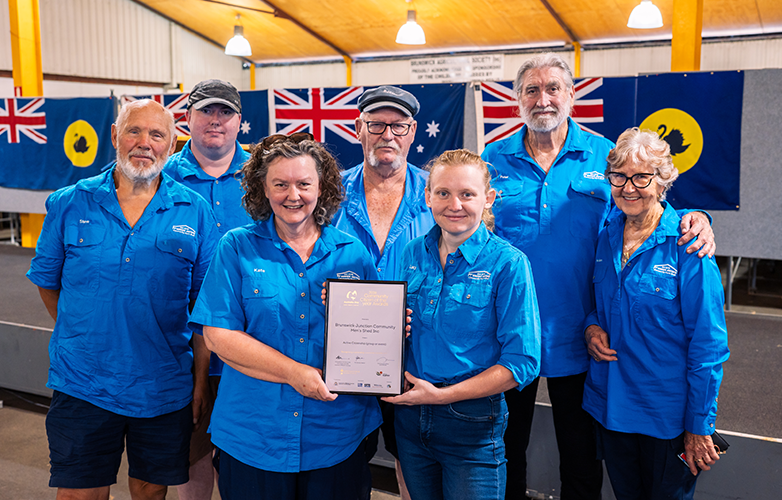 Active Citizenship Award – Group or Event recipient the Brunswick Junction Community Men’s Shed.
