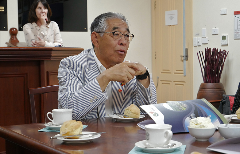 City of Mayor Shinichi Ishizaka in Harvey Council Chamber