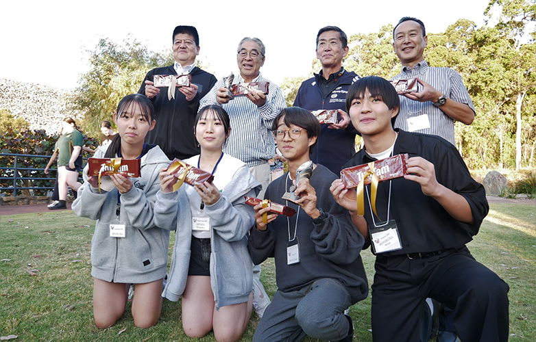 City of Moka relay team after winning the inaugural Harvey and Moka Games