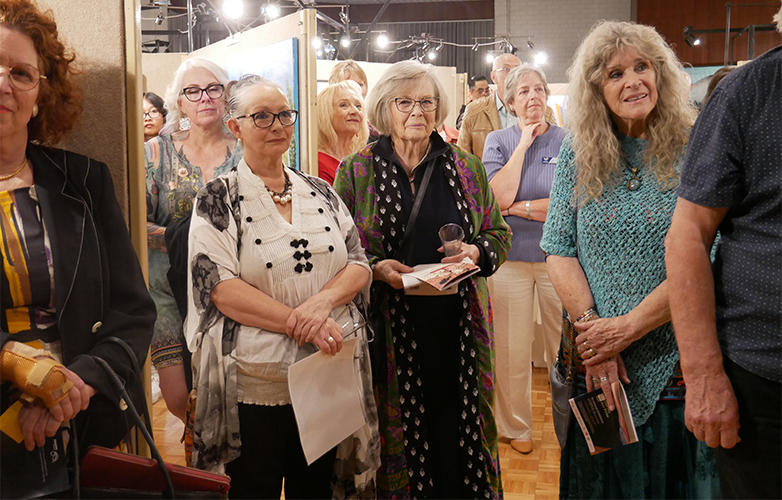 Community members attending the 54th Harvey Art Prize.