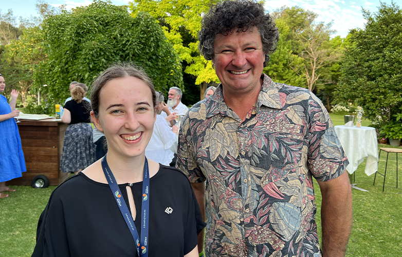 Executive Assistant Jane Bavaro and Paul Gillett