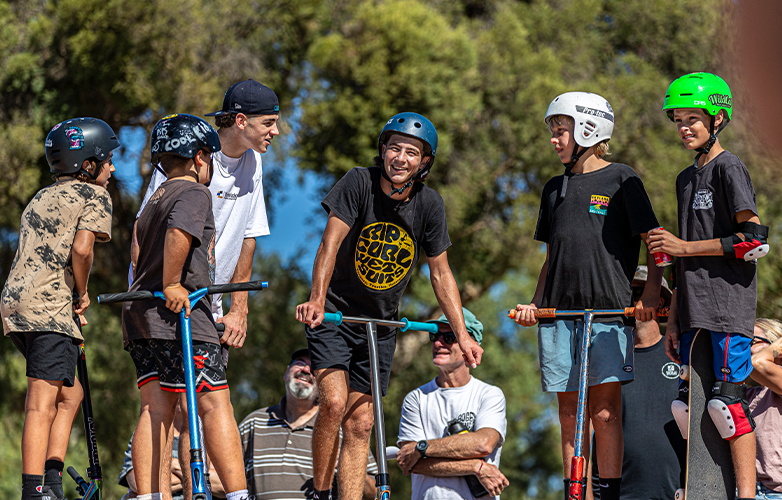 The Harvey Skatepark is a new place for young people to have fun, be safe and learn to ride