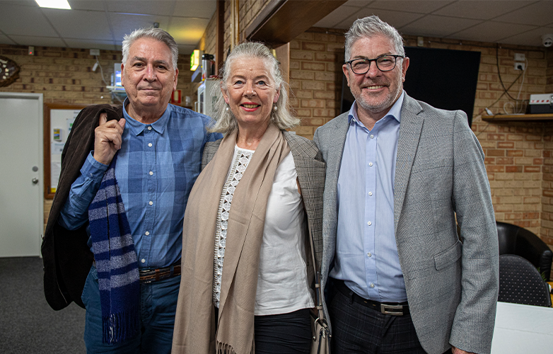 Rick Lotznicker, Georgia Cripps and Mark Newman