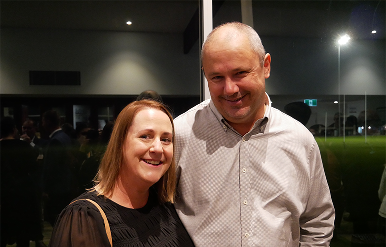 Shelley Condon & Appreciation Award winner Daryl Fishwick