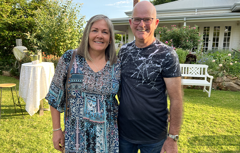 Sue Marshall and Harvey Recreation and Cultural Centre Manager David Marshall