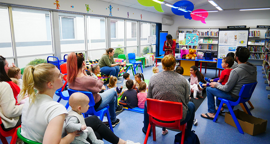 children, library