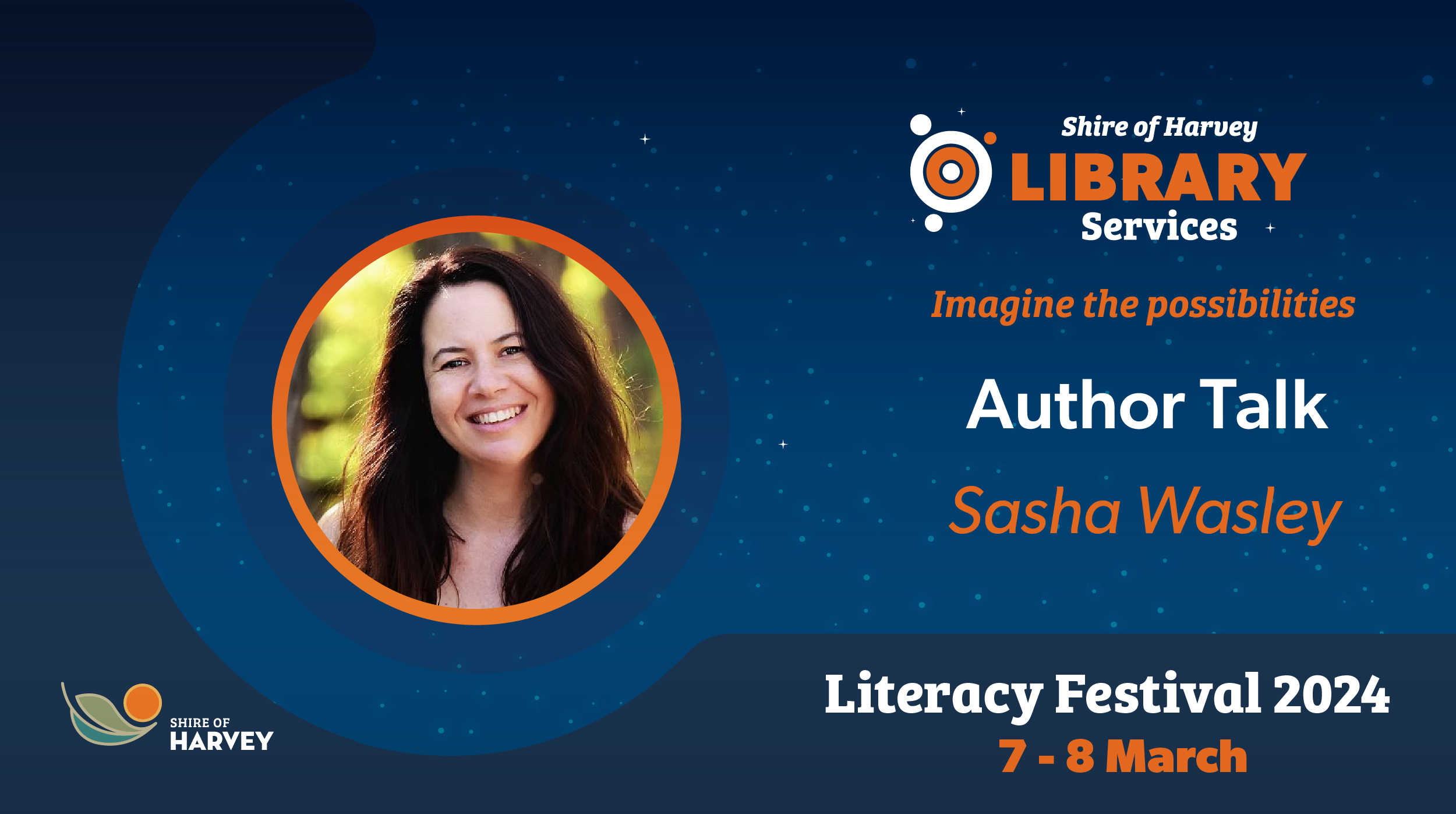 Author Talk - Sasha Wasley (Harvey Library)