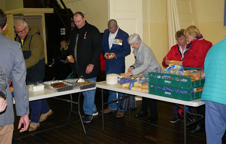 A Gunfire Breakfast was held after the Dawn Service in Harvey.