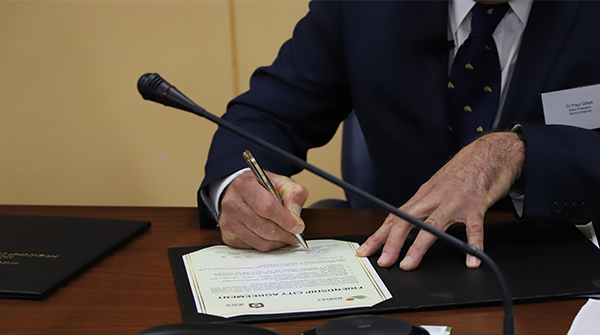 First Friendship City Agreement Signed