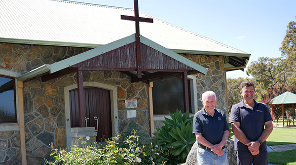 New Cross for Harvey Shrine