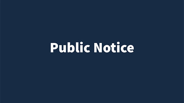 Public Notice - Form 4