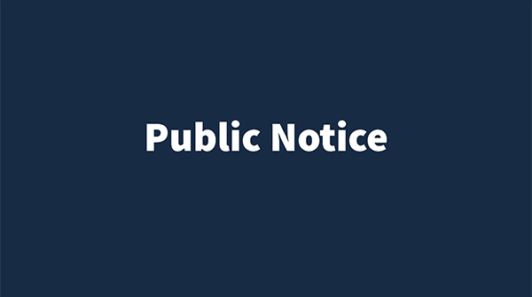 Public Notice