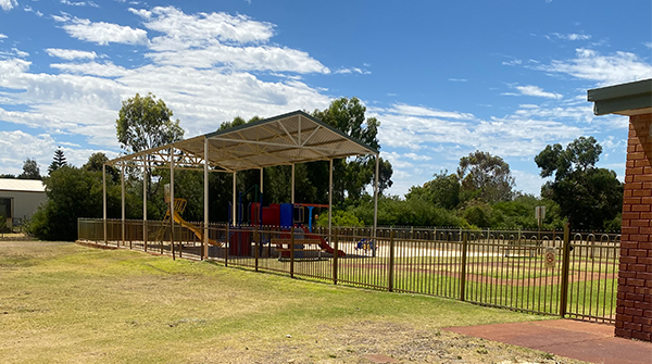 Settlers Hall shade structure update