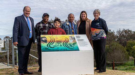 New interpretive signage at Danjoo Koorliny Bridge