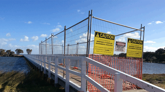 Australind Jetty Closed