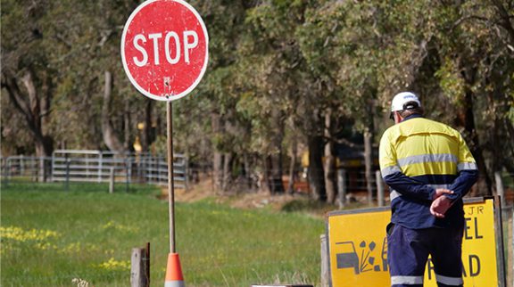 Yarloop roadworks