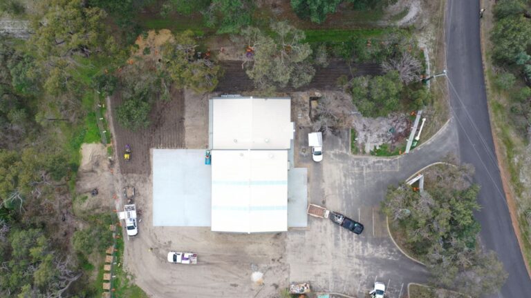 Aerial view of Leschenault Bushfire Brigade facility
