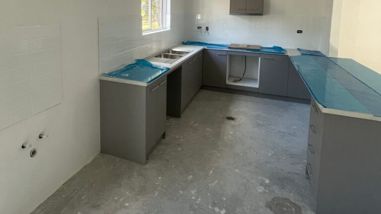Under construction - Leschenault Bushfire Brigade facility kitchen